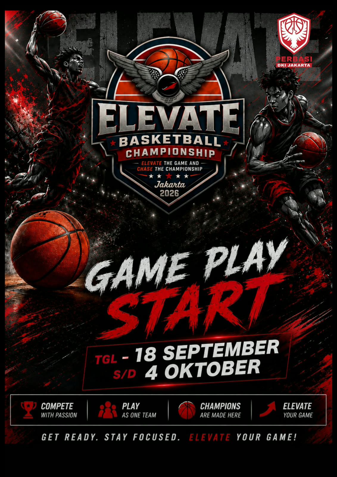 Poster resmi ELEVATE Basketball Championship 2026